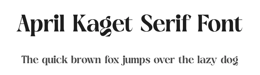 April Kaget Serif Font by timelesstype.co — Display Font