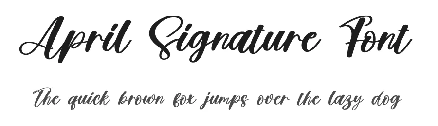 April Signature Font by creativeletter — Script Handwritten Font