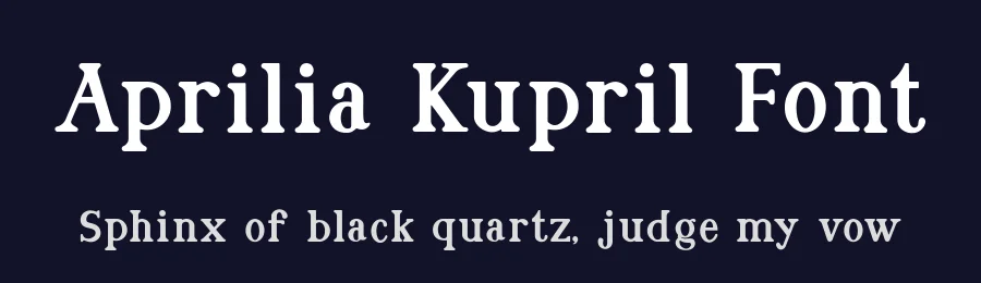 Aprilia Kupril Font by Bayuktx — Display Font — thumbnail 2
