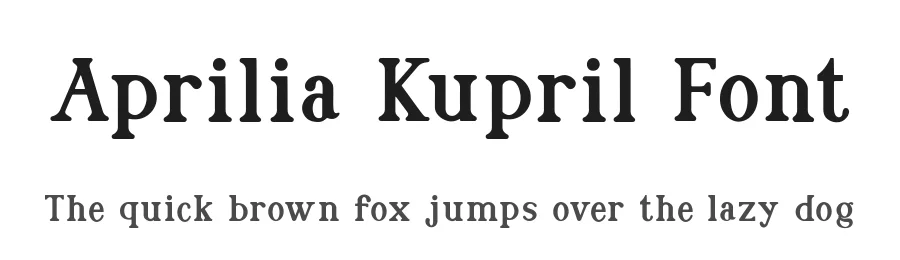 Aprilia Kupril Font by Bayuktx — Display Font
