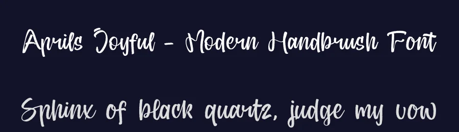 Aprils Joyful – Modern Handbrush Font by stylishtype.co — Script Handwritten Font — thumbnail 2