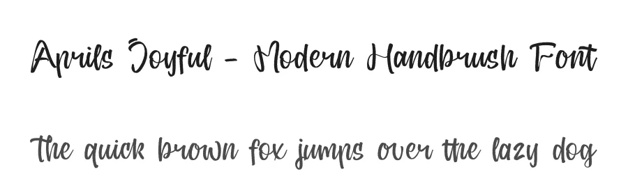 Aprils Joyful – Modern Handbrush Font by stylishtype.co — Script Handwritten Font