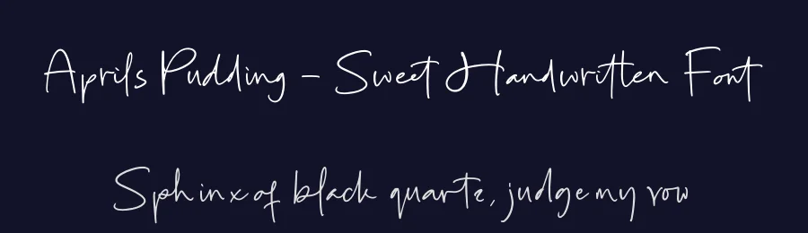 Aprils Pudding – Sweet Handwritten Font by stylishtype.co — Script Handwritten Font — thumbnail 2