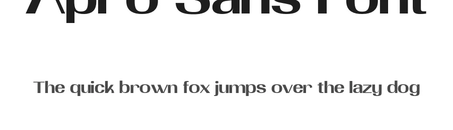 Apro Sans Font by ibracreative — Sans Serif Font