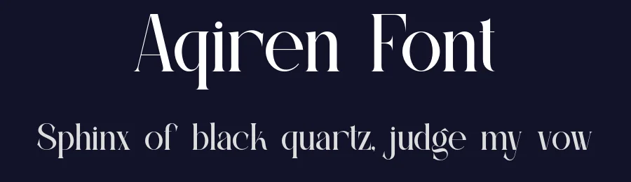 Aqiren Font by ErmediaStudio — Serif Font — thumbnail 2