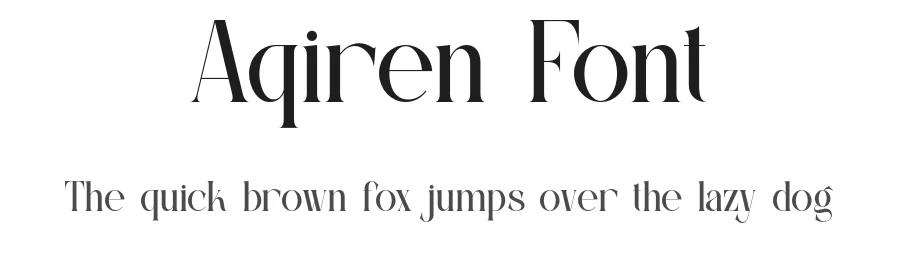 Aqiren Font by ErmediaStudio — Serif Font