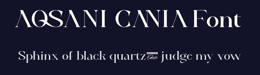 Aqsani Cania Font by edricstudio — Serif Font — thumbnail 2