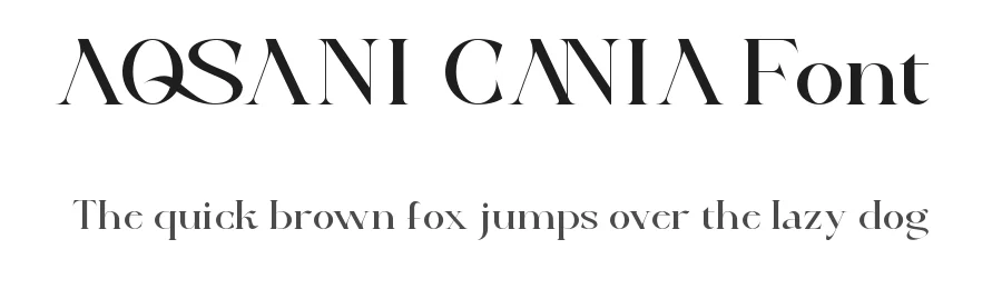 Aqsani Cania Font by edricstudio — Serif Font