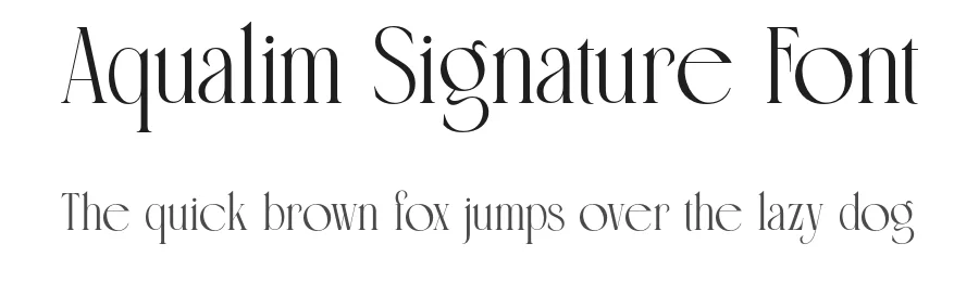 Aqualim Signature Font by burntilldead — Script Handwritten Font