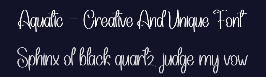 Aquatic – Creative And Unique Font by andikastudio — Display Font — thumbnail 2