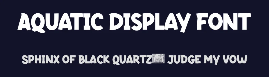 Aquatic Display Font by twinletter — Sans Serif Font — thumbnail 2