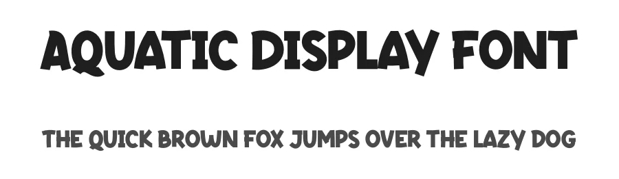 Aquatic Display Font by twinletter — Sans Serif Font