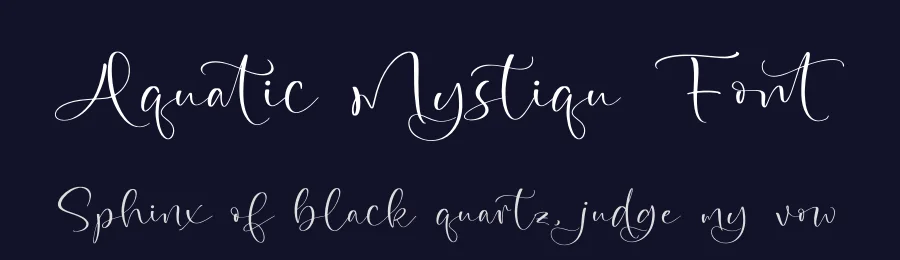 Aquatic Mystiqu Font by stylishtype.co — Script Handwritten Font — thumbnail 2