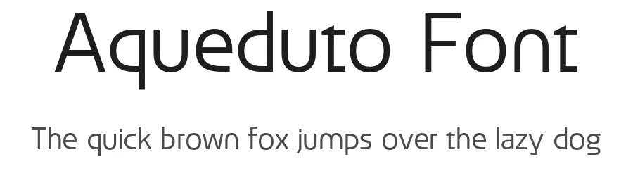 Aqueduto Font by Naipe Foundry β Sans Serif Font