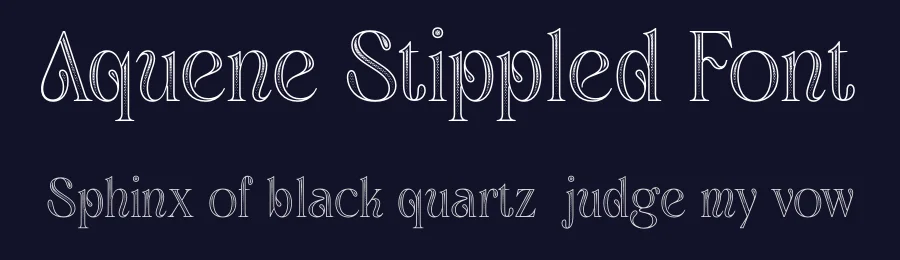 Aquene Stippled Font by craftsupplyco — Display Font — thumbnail 2