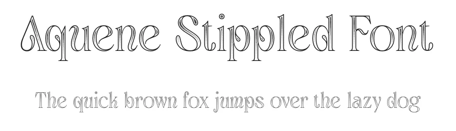 Aquene Stippled Font by craftsupplyco — Display Font