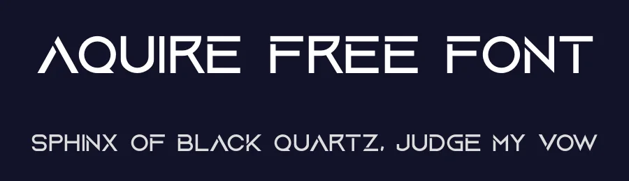 Aquire Free Font by Gregory Ortiz — Display Font — thumbnail 2