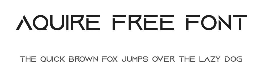 Aquire Free Font by Gregory Ortiz — Display Font
