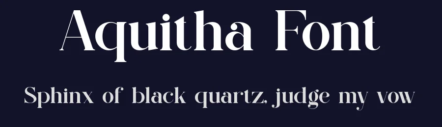 Aquitha Font by SlideShoot — Serif Font — thumbnail 2