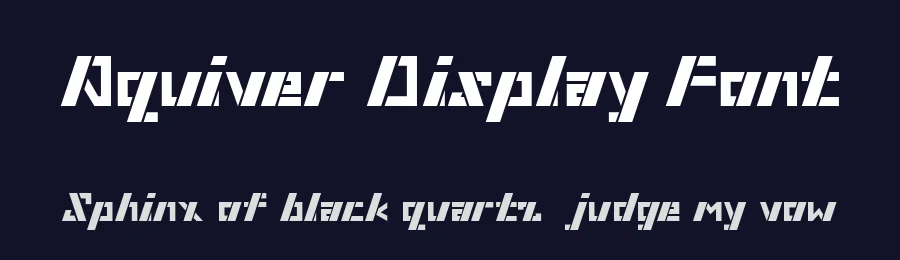 Aquiver Display Font by 99designs — Display Font — thumbnail 2