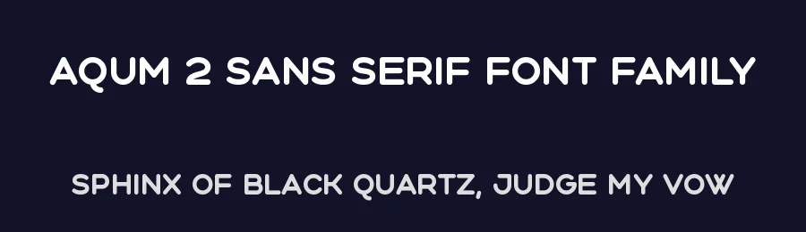 Aqum 2 Sans Serif Font Family by Slava Antipov — Sans Serif Font — thumbnail 2
