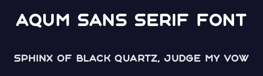 Aqum Sans Serif Font by Slava Antipov — Sans Serif Font — thumbnail 2
