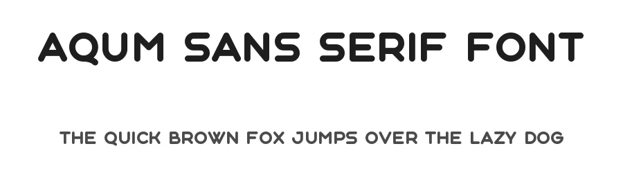 Aqum Sans Serif Font by Slava Antipov — Sans Serif Font