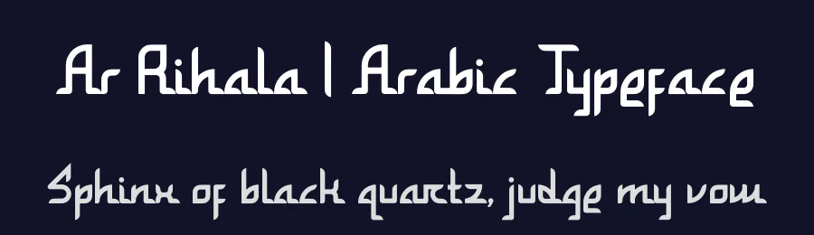 Ar Rihala | Arabic Typeface by Denustudios — Script Handwritten Font — thumbnail 2