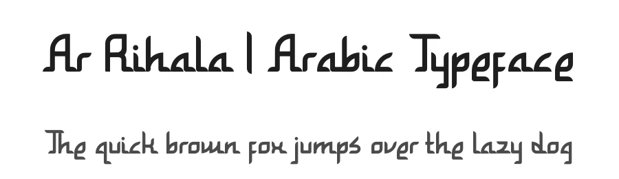 Ar Rihala | Arabic Typeface by Denustudios — Script Handwritten Font