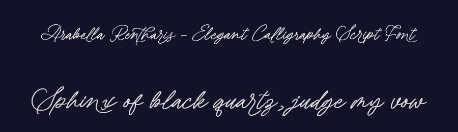 Arabella Rentharis – Elegant Calligraphy Script Font by letterenastudios — Script Handwritten Font — thumbnail 2