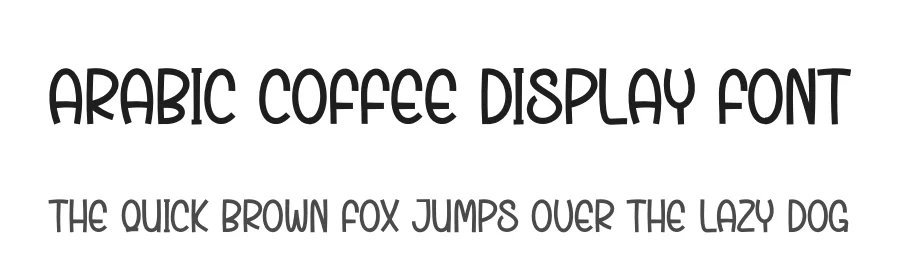 Arabic Coffee Display Font by Kecimpring โ Display Font