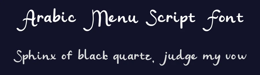 Arabic Menu Script Font by imamfathoni0 — Decorative Font — thumbnail 2