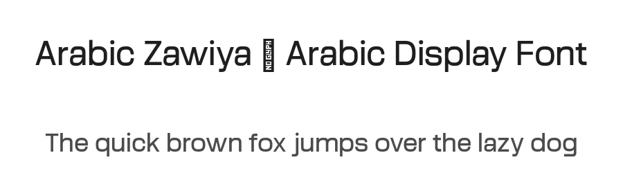 Arabic Zawiya – Arabic Display Font by Casloop Studio — Decorative Font