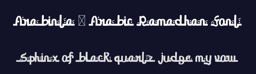 Arabinta – Arabic Ramadhan Font by Dhabee — Decorative Font — thumbnail 2