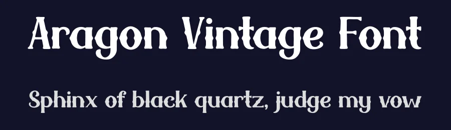 Aragon Vintage Font by IDEBARENG — Display Font — thumbnail 2