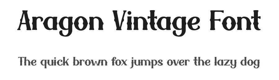 Aragon Vintage Font by IDEBARENG — Display Font