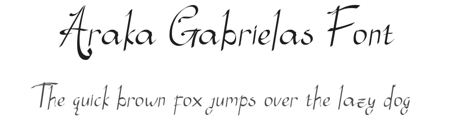 Araka Gabrielas Font by Javanicestudio — Script Handwritten Font