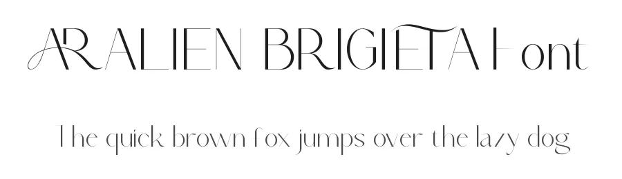 Aralien Brigieta Font by VinType — Display Font