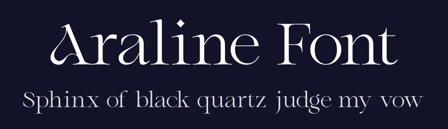 Araline Font by ReyreyBlue — Display Font — thumbnail 2