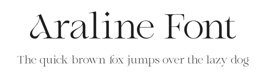 Araline Font by ReyreyBlue — Display Font