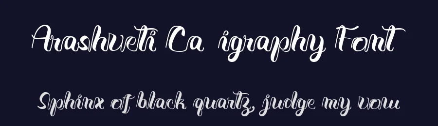 Arashveti Calligraphy Font by Nuryanto Dwi — Script Handwritten Font — thumbnail 2
