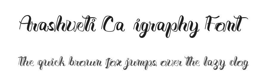 Arashveti Calligraphy Font by Nuryanto Dwi — Script Handwritten Font