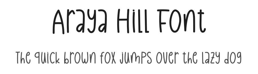 Araya Hill Font by sugiharto1790 — Display Font