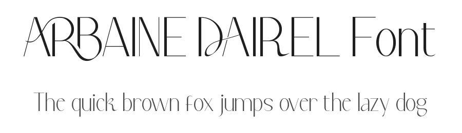 Arbaine Dairel Font by VinType — Display Font