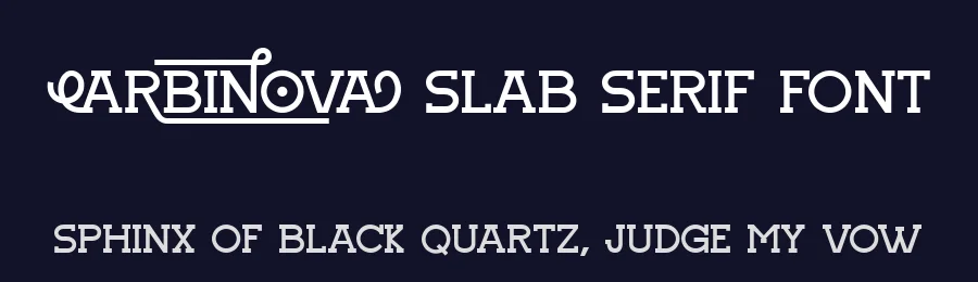 Arbinova Slab Serif Font by brithostype — Slab Serif Font — thumbnail 2