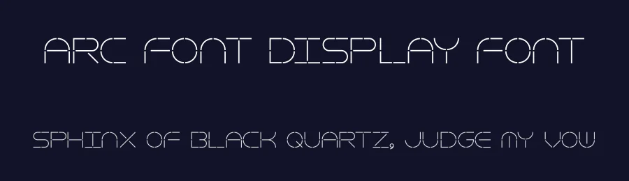 Arc Font Display Font by Junhan — Display Font — thumbnail 2