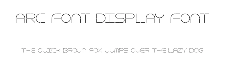 Arc Font Display Font by Junhan โ Display Font