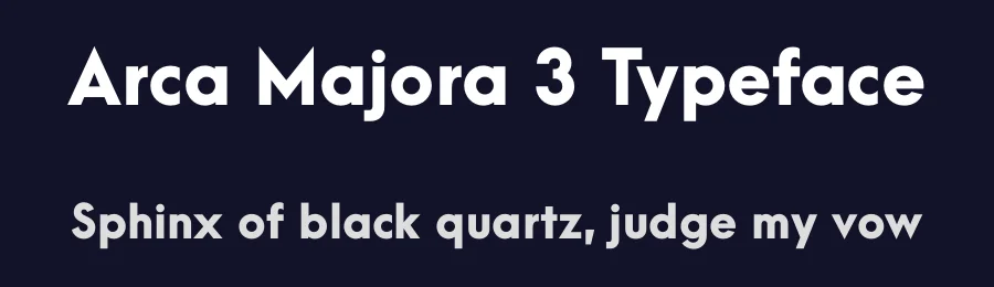 Arca Majora 3 Typeface by Alfredo Marco Pradil — Sans Serif Font — thumbnail 2