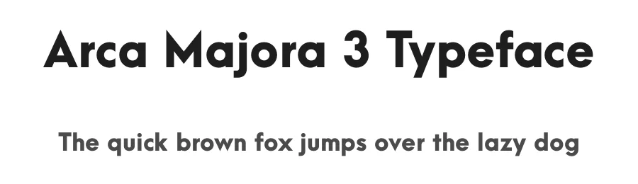 Arca Majora 3 Typeface by Alfredo Marco Pradil โ Sans Serif Font