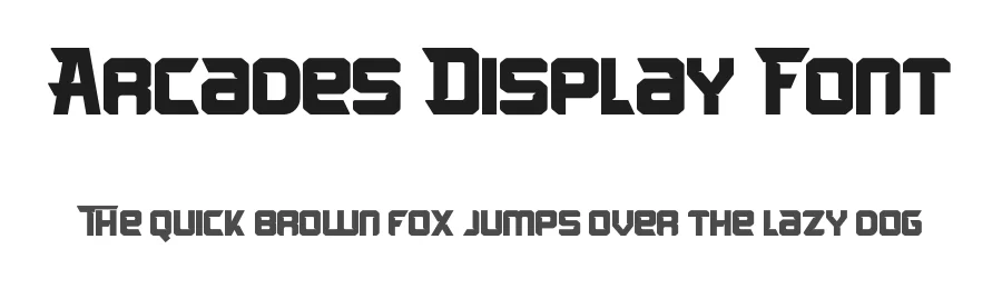 Arcades Display Font by fontkong — Display Font